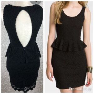 Pins and Needles Lace Peplum Dress